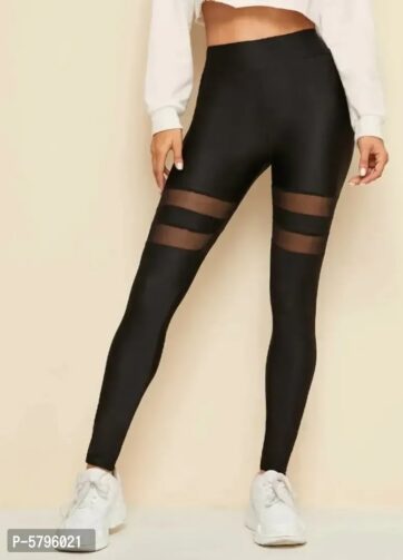 Stylish Polyester Spandex Ankle Length Tights For Women