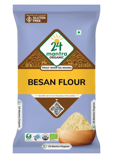 24 Mantra Organic Besan/Gram Flour/Besan Pindi - 500gms