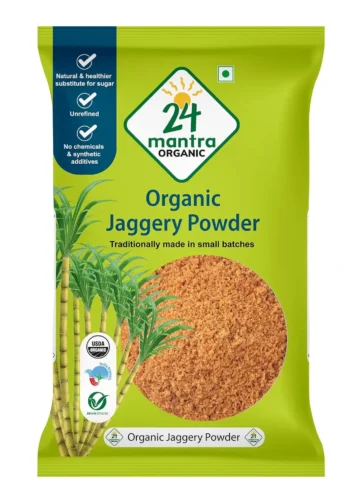 24 Mantra Organic Unbleached Jaggery Powder 500 gms